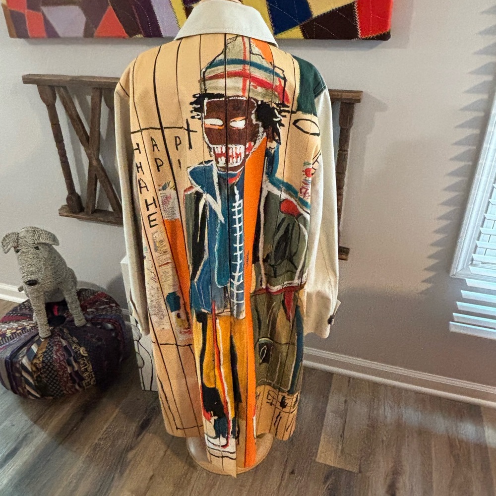 Colorful Graphic Long Coat
